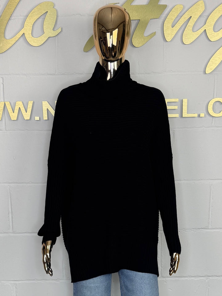 Ribbed Roll Neck Oversize Jumper (6 Colours)