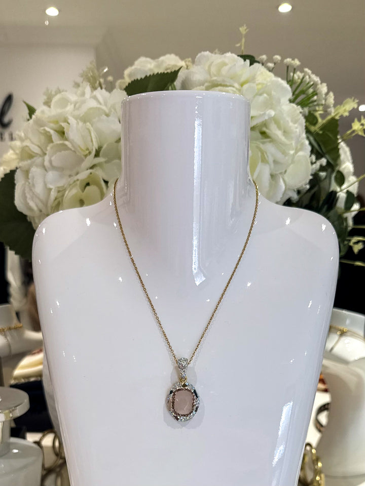 Crystal Pendant Necklace (6 Colours)