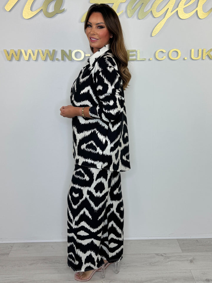 Printed Shirt & Trouser Co-Ord Set (6 Colours)