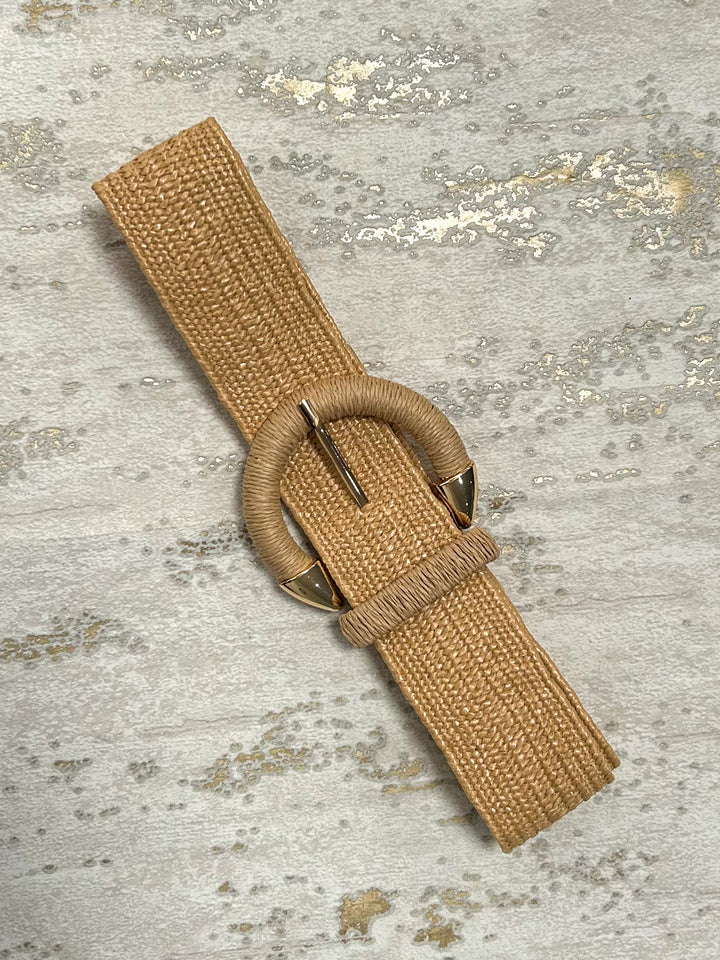 Round Buckle Woven Belt (3 Colours)