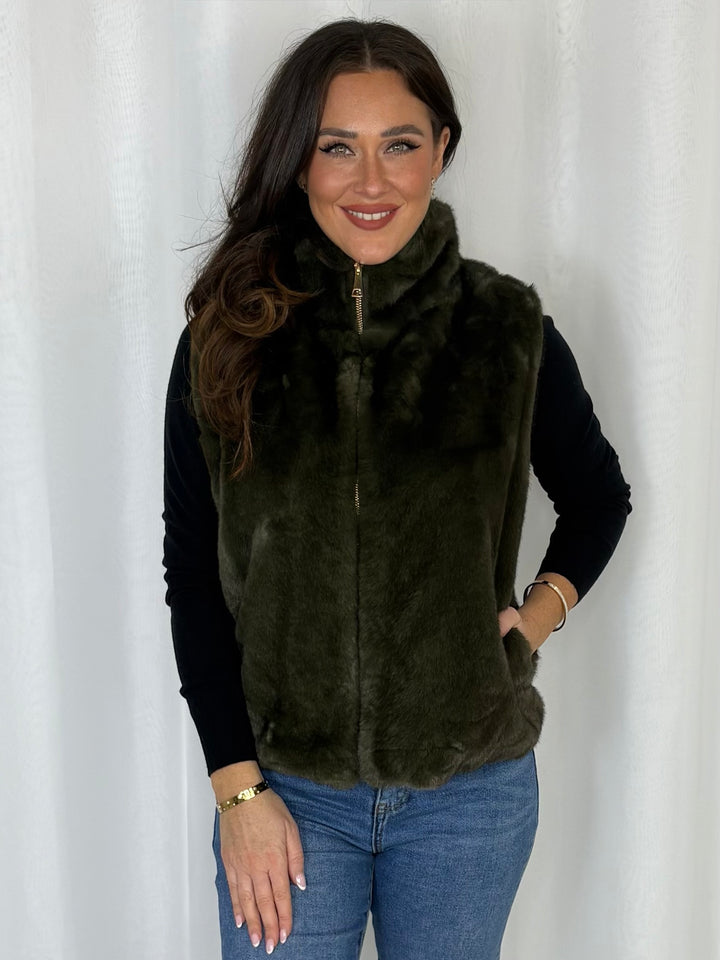 Faux Fur Gillet (6 Colours)