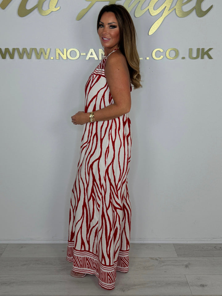 Zebra Halter Floaty Jumpsuit (6 Colours)
