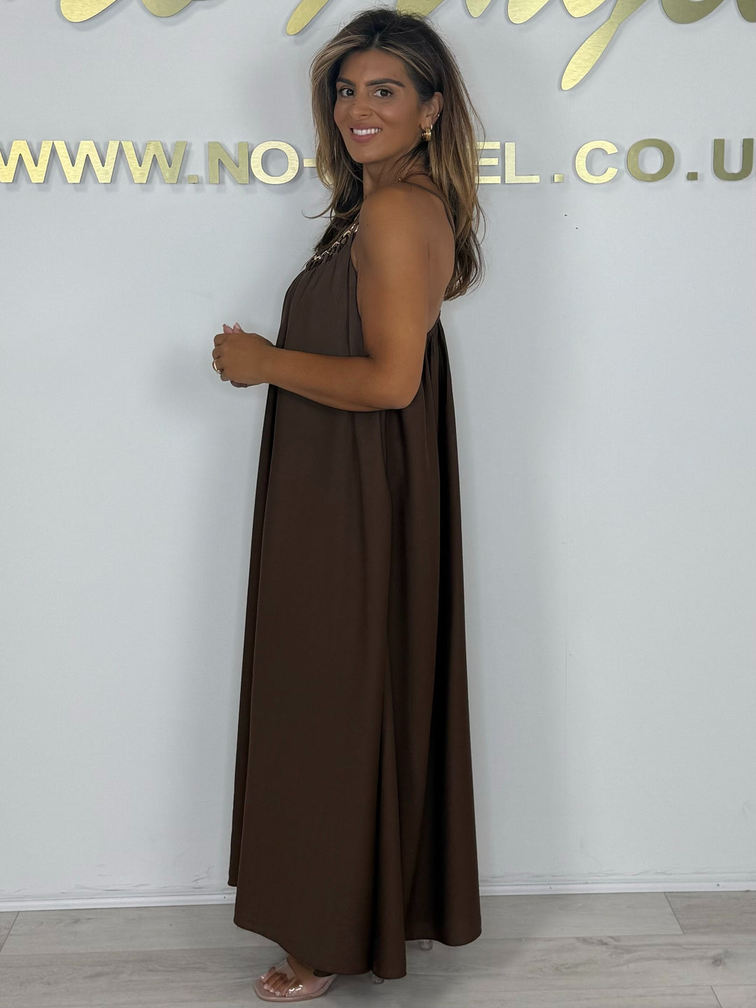 Chain Detail Strappy Floaty Maxi Dress (5 Colours)