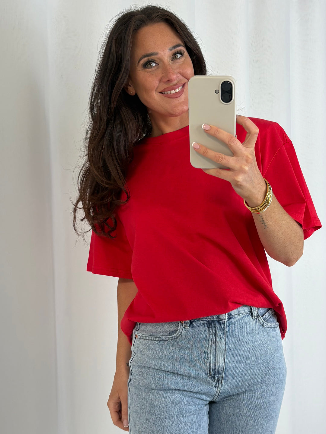 Oversized Shoulder Padded T-Shirt (3 Colours)