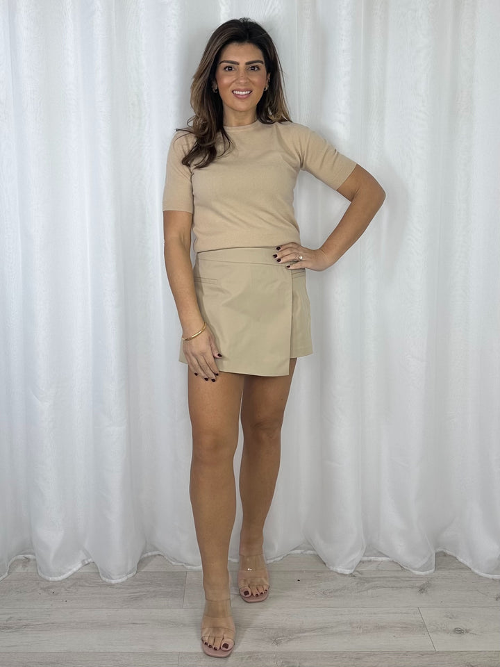 Pocket Detail Wrap Over Skort (4 Colours)