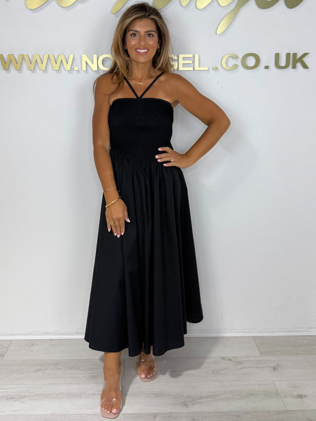 Elasticated Top Puff Skirt Maxi Dress (5 Colours)