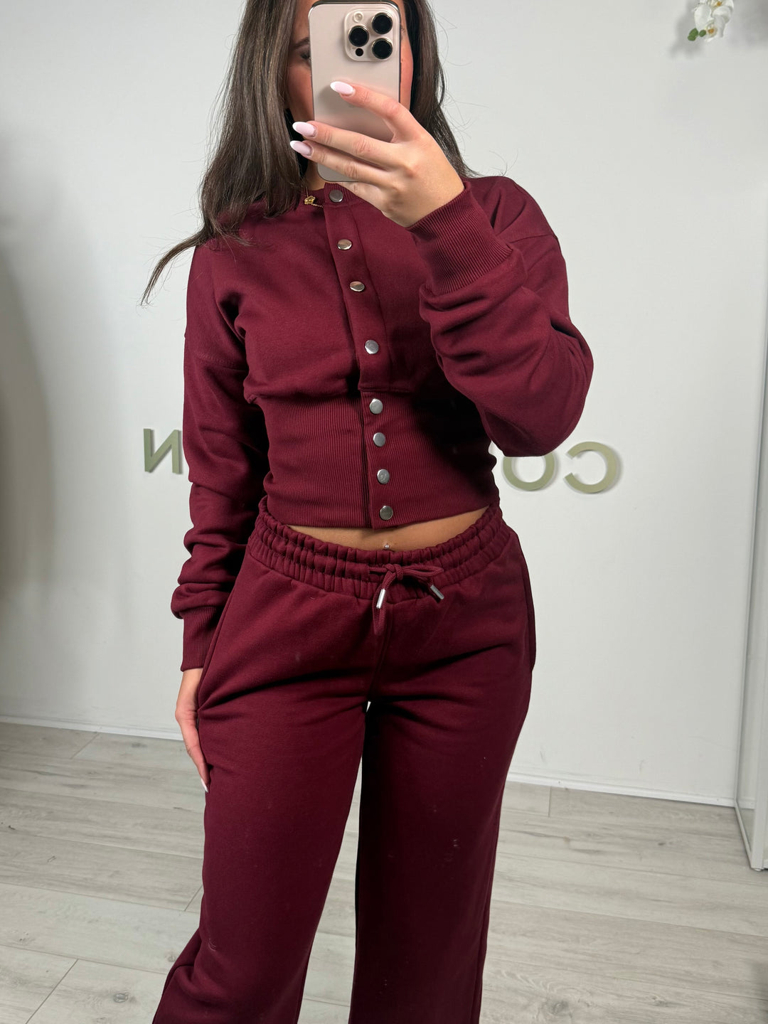Button Up Cinched Waist Jumper & Straight Leg Trouser Co-ord (5 Colours)