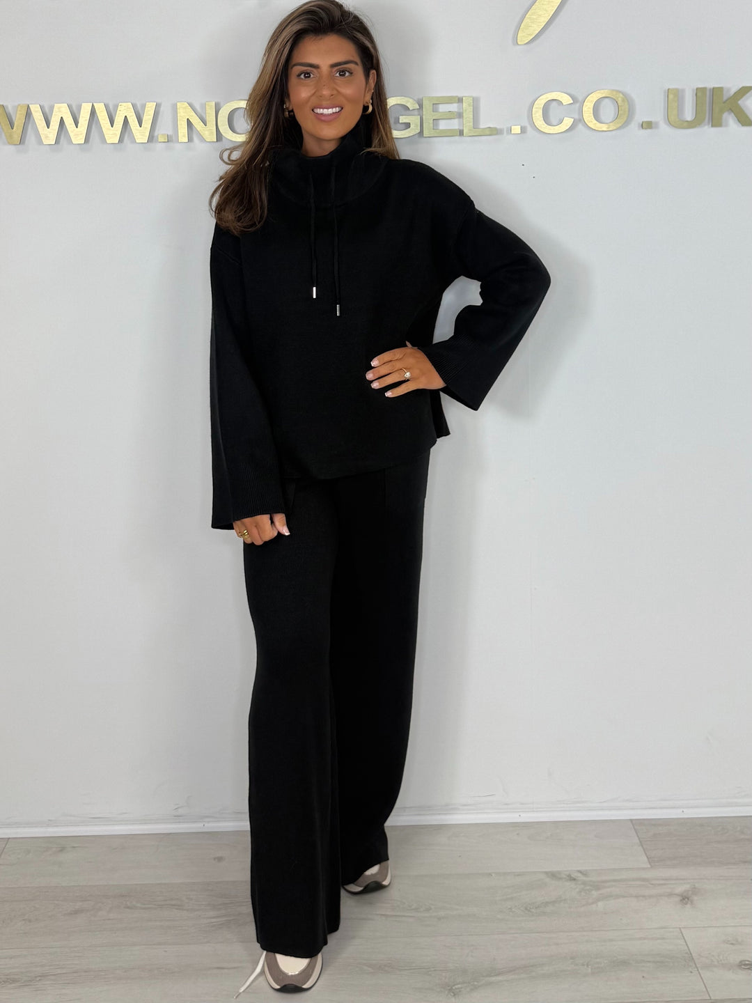 Luxury Soft Knit Funnel Neck Jumper & Trouser Co-ord (5 Colours)