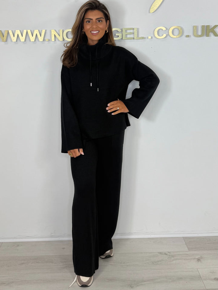 Luxury Soft Knit Funnel Neck Jumper & Trouser Co-ord (5 Colours)