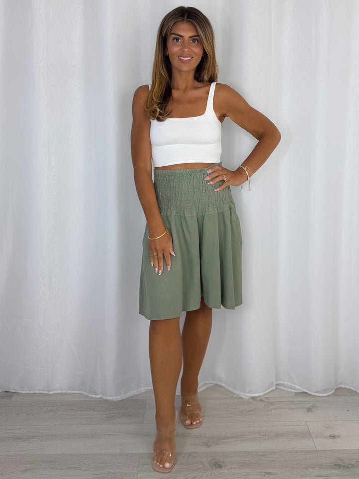 Linen Wide Leg Shorts (5 Colours)