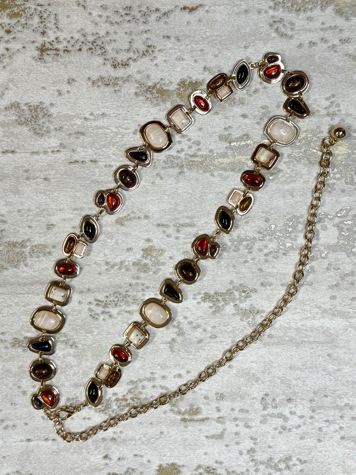 Marble Stone Chain Belt