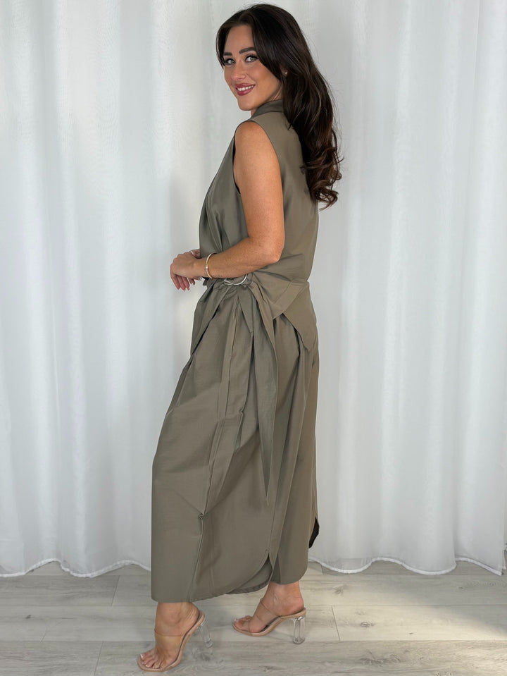 Sleeveless Waistcoat Jacket And Trouser Co-Ord