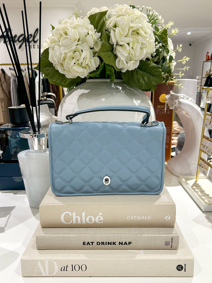 Silver Hardware Turn Lock Quilted Handbag (4 Colours)