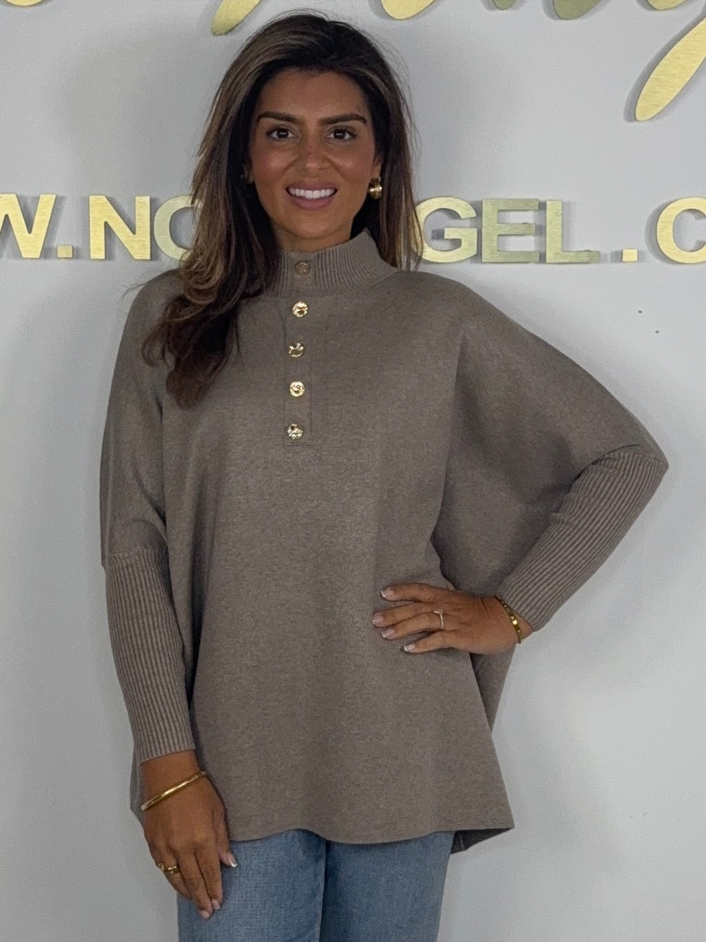Turtle Neck Batwing Style Jumper (3 Colours)