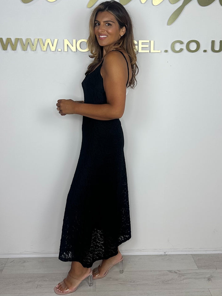 Strappy Lace Lined Maxi Dress (4 Colours)
