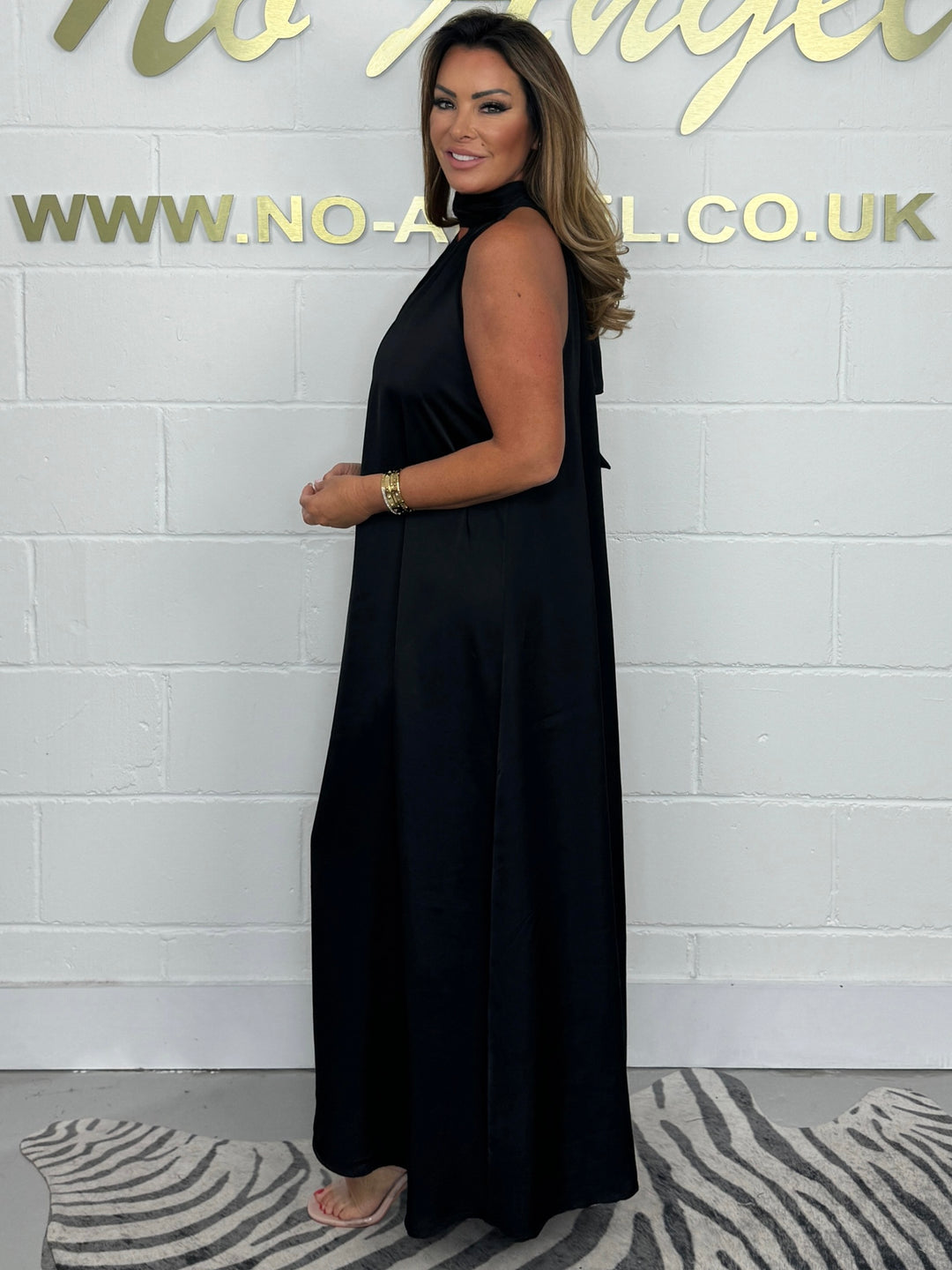 High Neck Tie Back Maxi Dress (6 Colours)