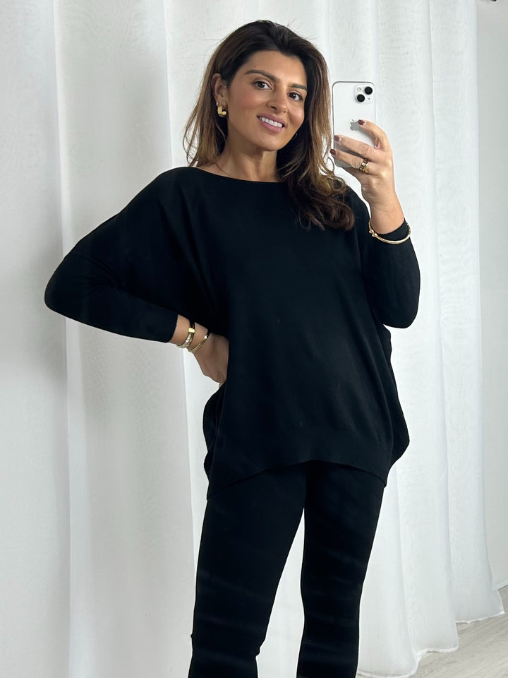 Soft Knit Oversized Jumper & Leggings Co-Ord (3 Colours)