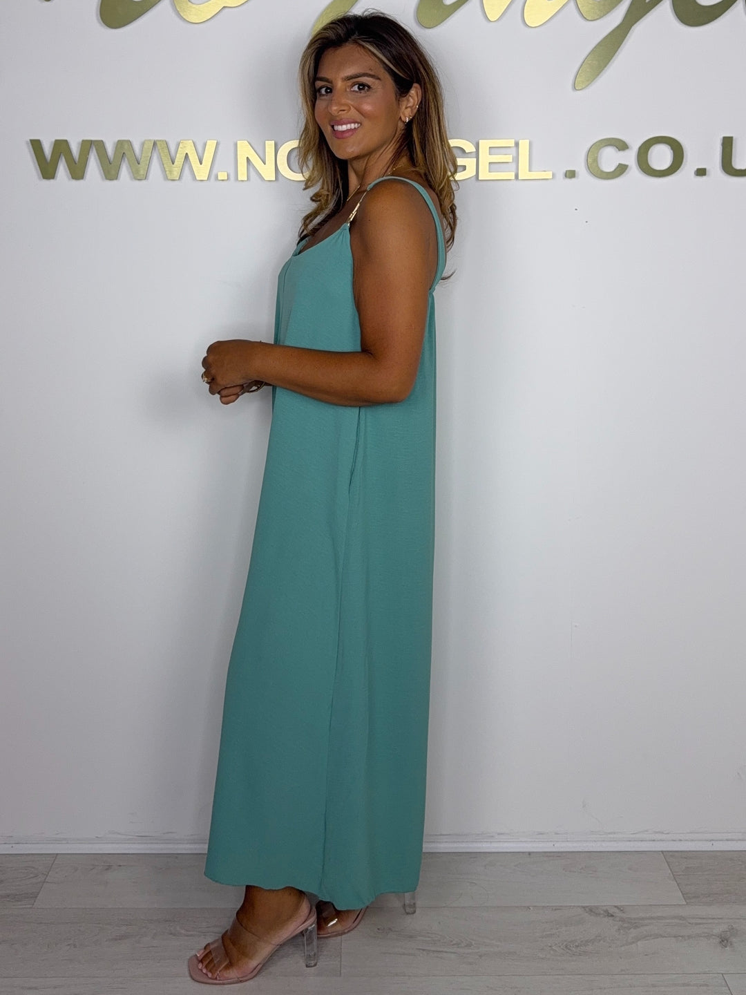Gold Chain Strap Detail Jumpsuit (5 Colours)