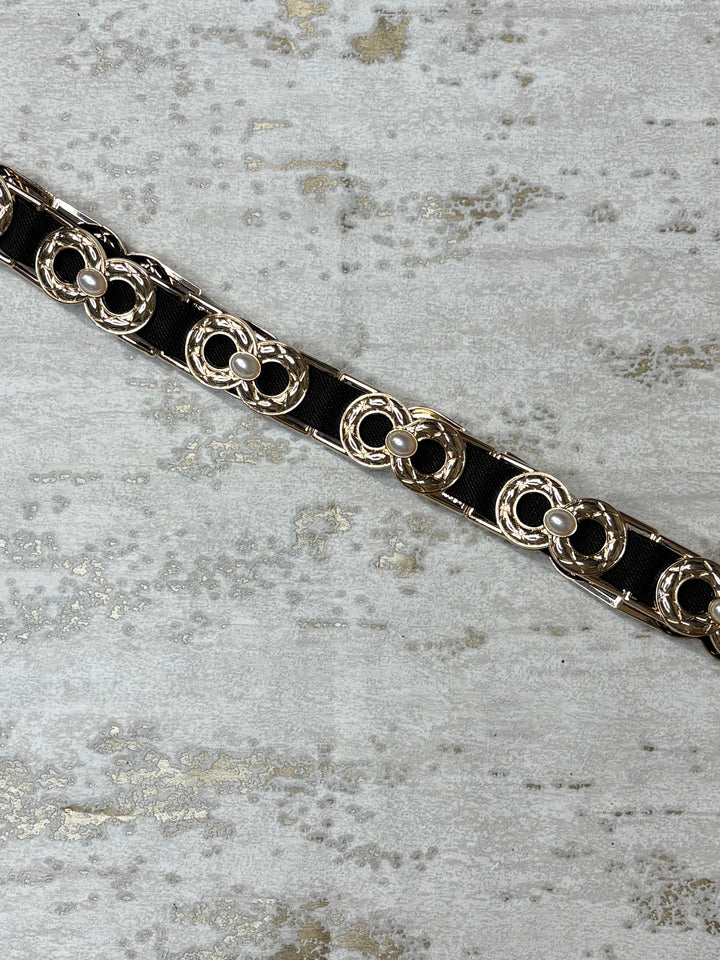 Pearl Circle Interlock Elastic Belt (3 Colours)