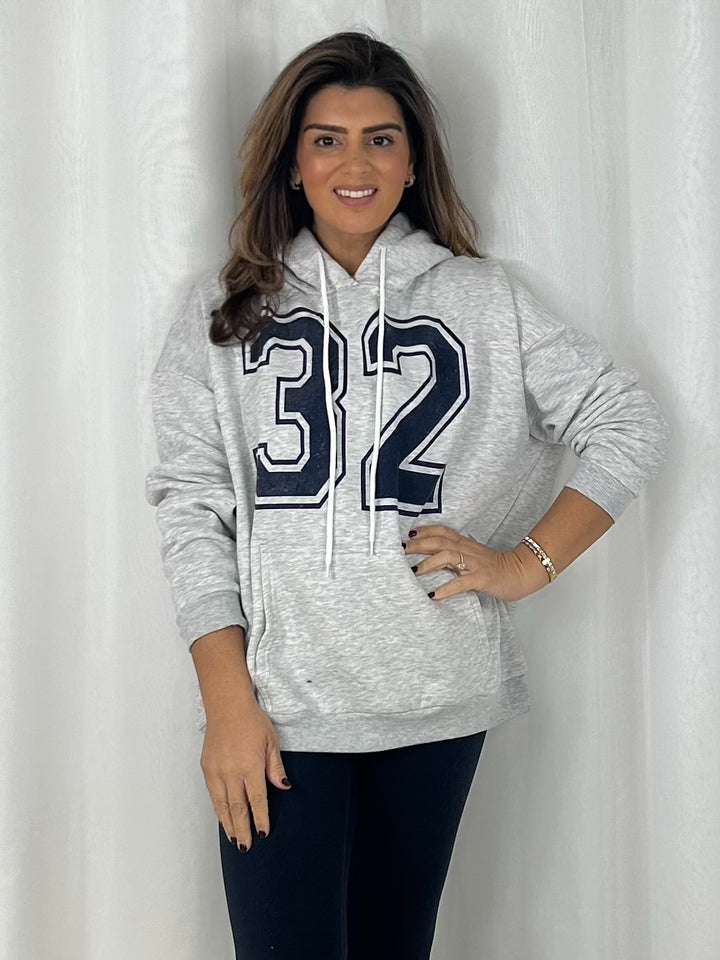 32 Motif Hoodie (2 Colours)