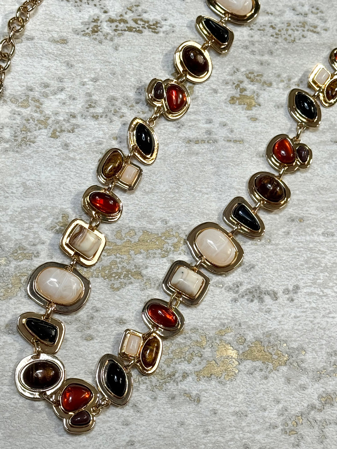 Marble Stone Chain Belt