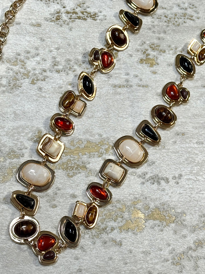 Marble Stone Chain Belt