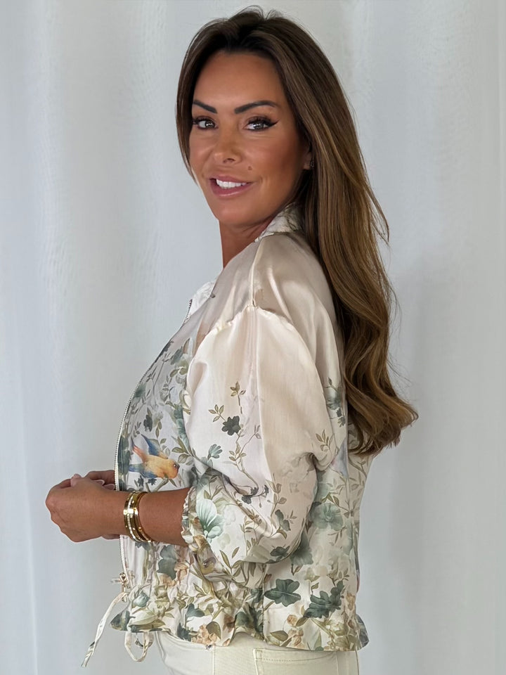 Zip Up Printed Bomber Jacket (2 Styles)