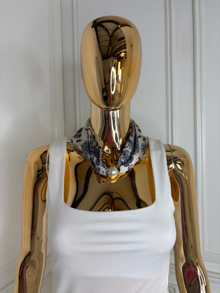 Magnetic Pearl Neck Scarf (22 Colours)