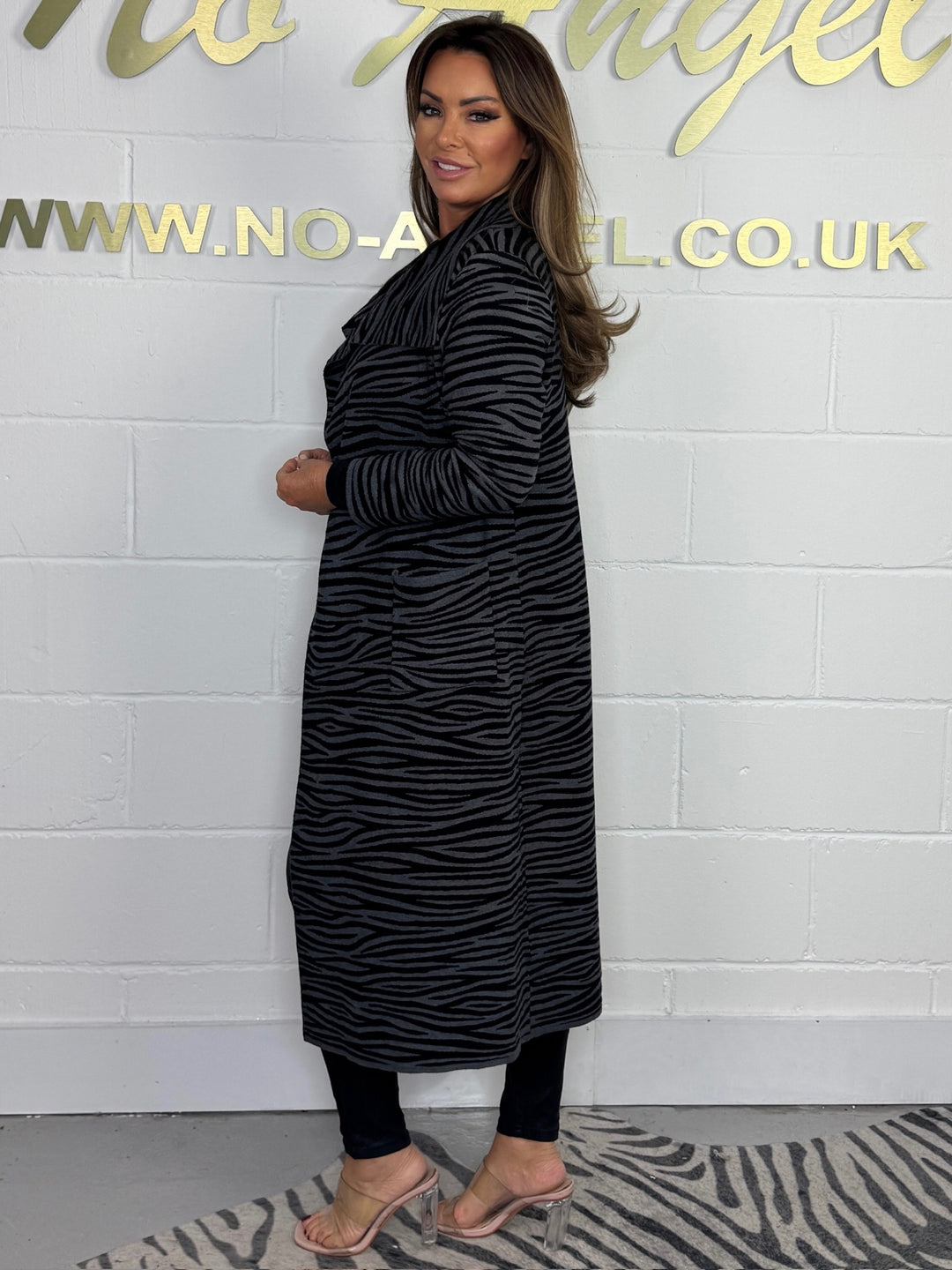 Zebra Waterfall Cardigan