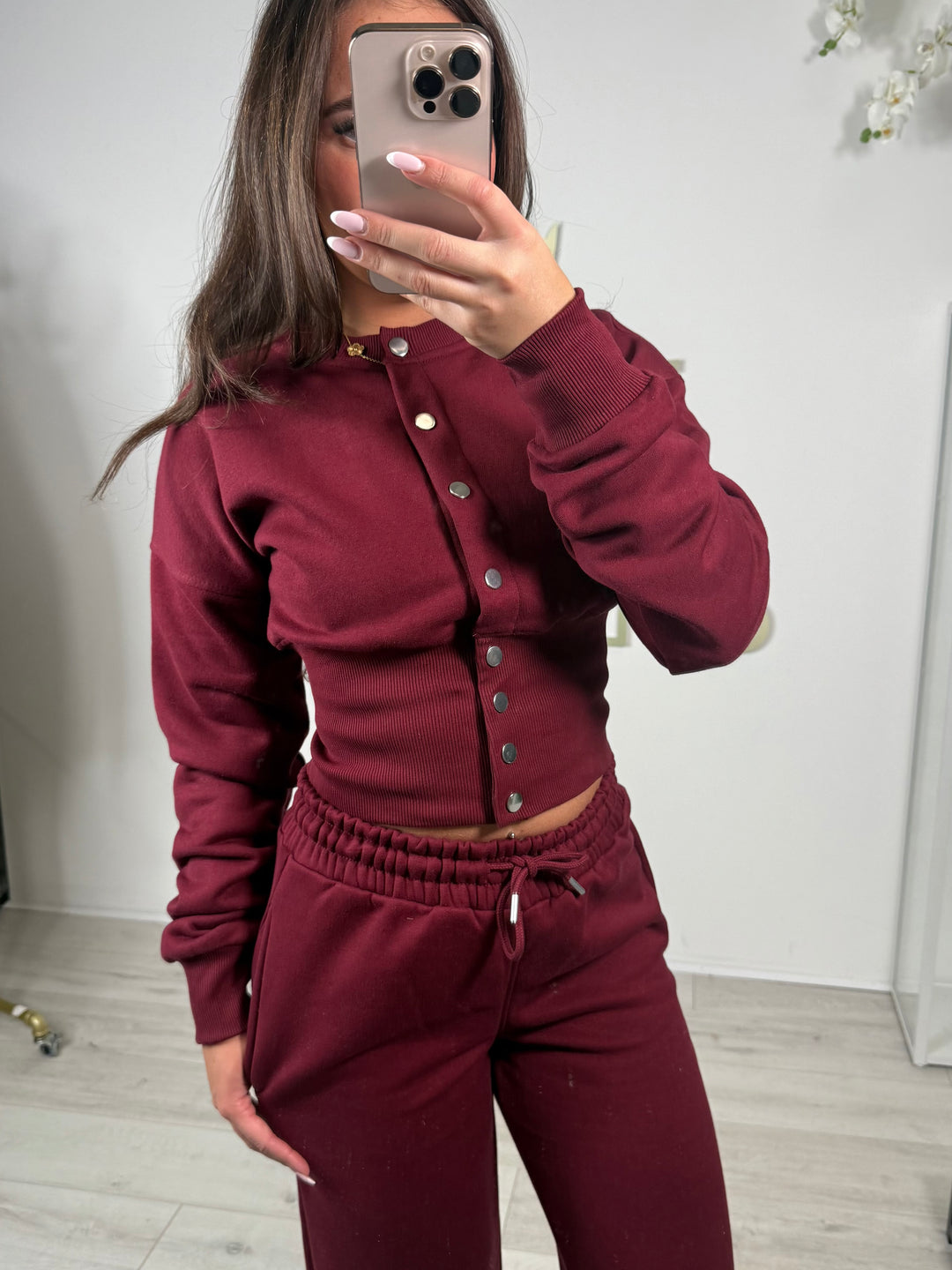 Button Up Cinched Waist Jumper & Straight Leg Trouser Co-ord (5 Colours)