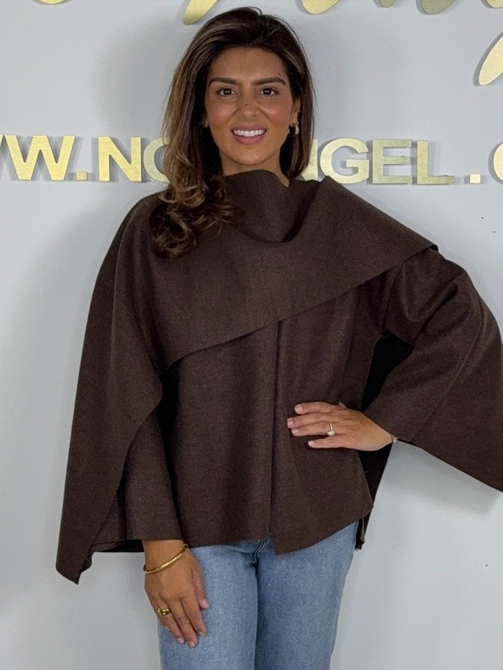 Wrap Over Scarf Jacket (4 Colours)