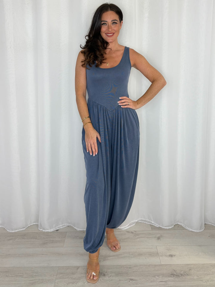 Scoop Neck Harem Jumpsuit (2 Colours)