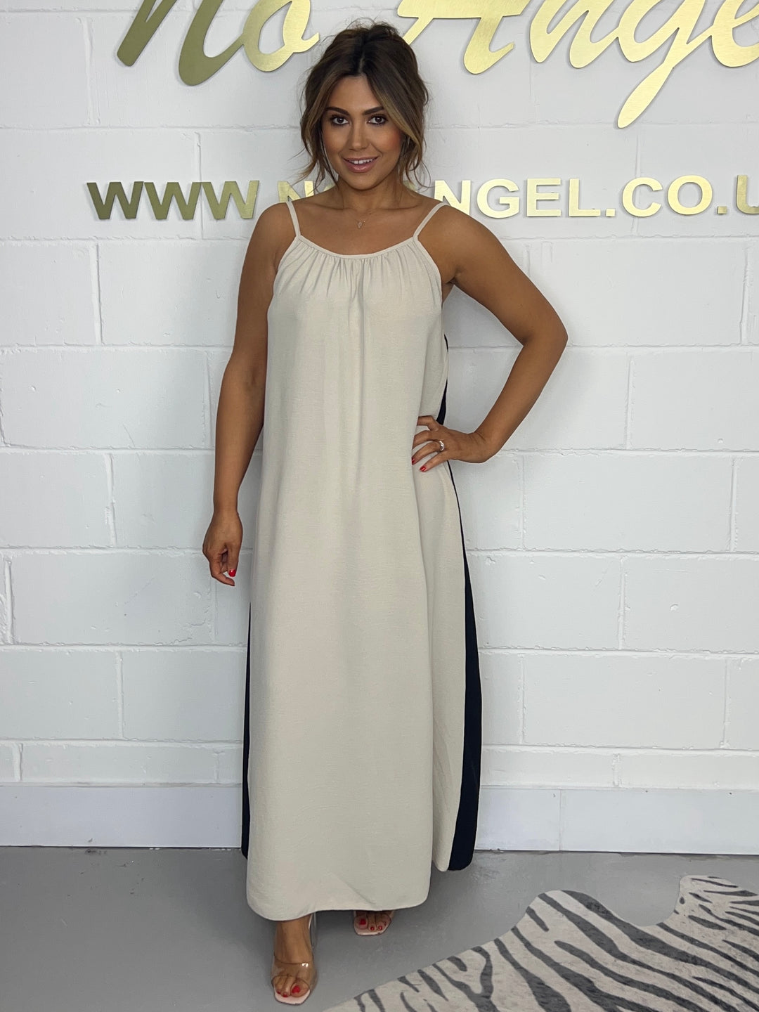 Illusion Spaghetti Strap Maxi Dress (4 Colours)