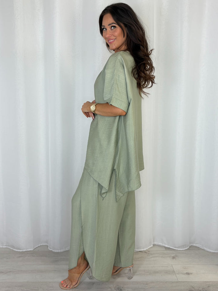 Oversized Top And Split Trouser Co-Ord (8 Colours)