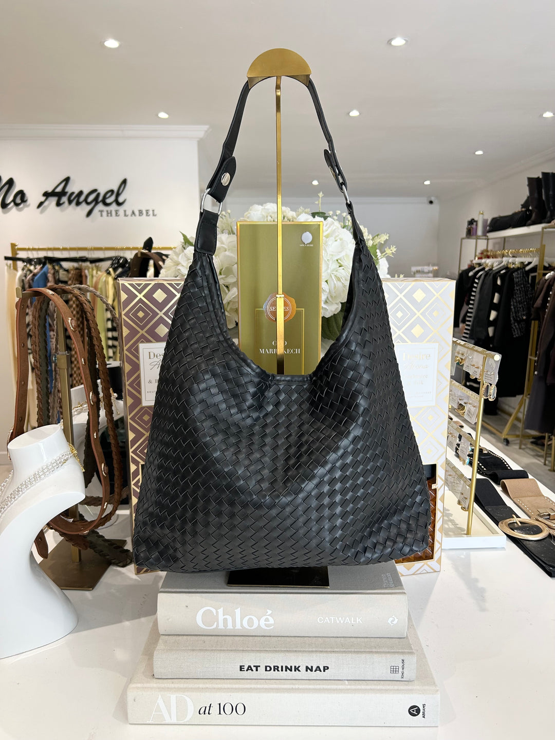 Woven Slouch Shoulder Bag (4 Colours)