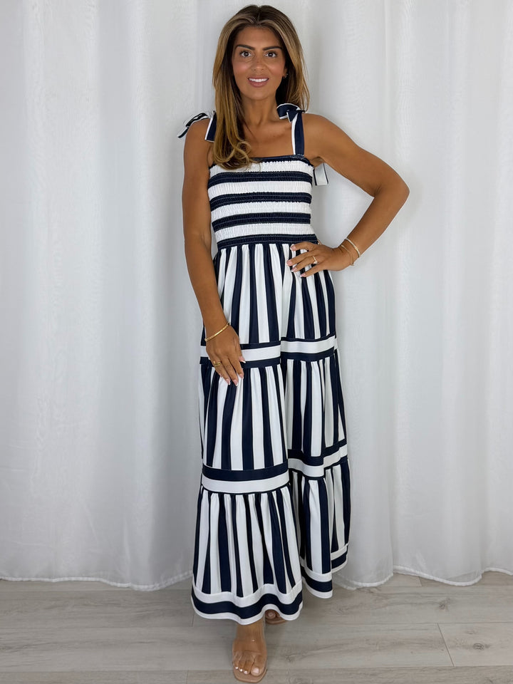 Striped Smocked Dress (3 Colours)