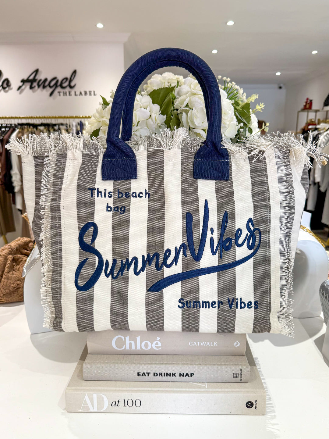 Summer Vibes Striped Large Bag (4 Colours)