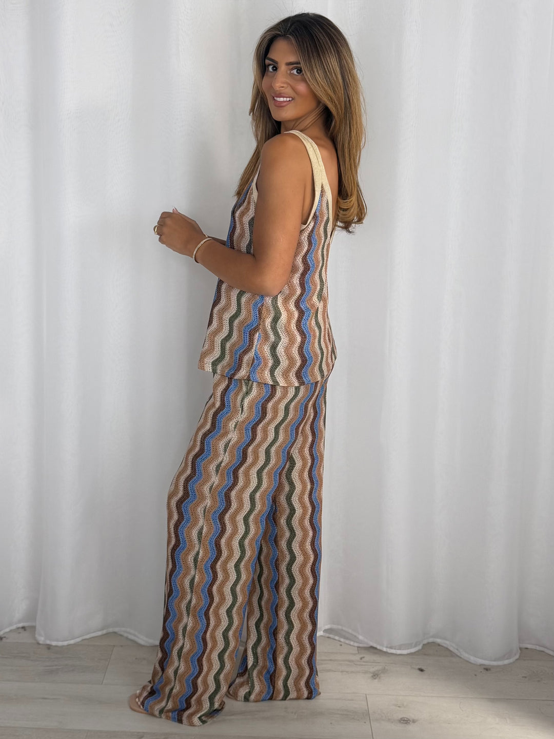 Zig Zag Vest And Trouser Co-Ord