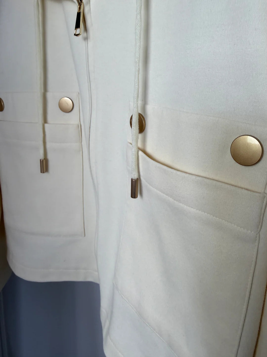 MONACO - Luxury Zip Up Co-Ord (Cream)