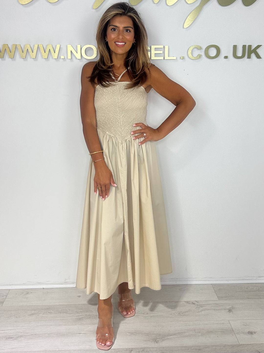 Elasticated Top Puff Skirt Maxi Dress (5 Colours)