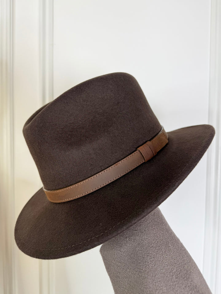 Thin Leather Strap Fedora Hat (7 Colours)