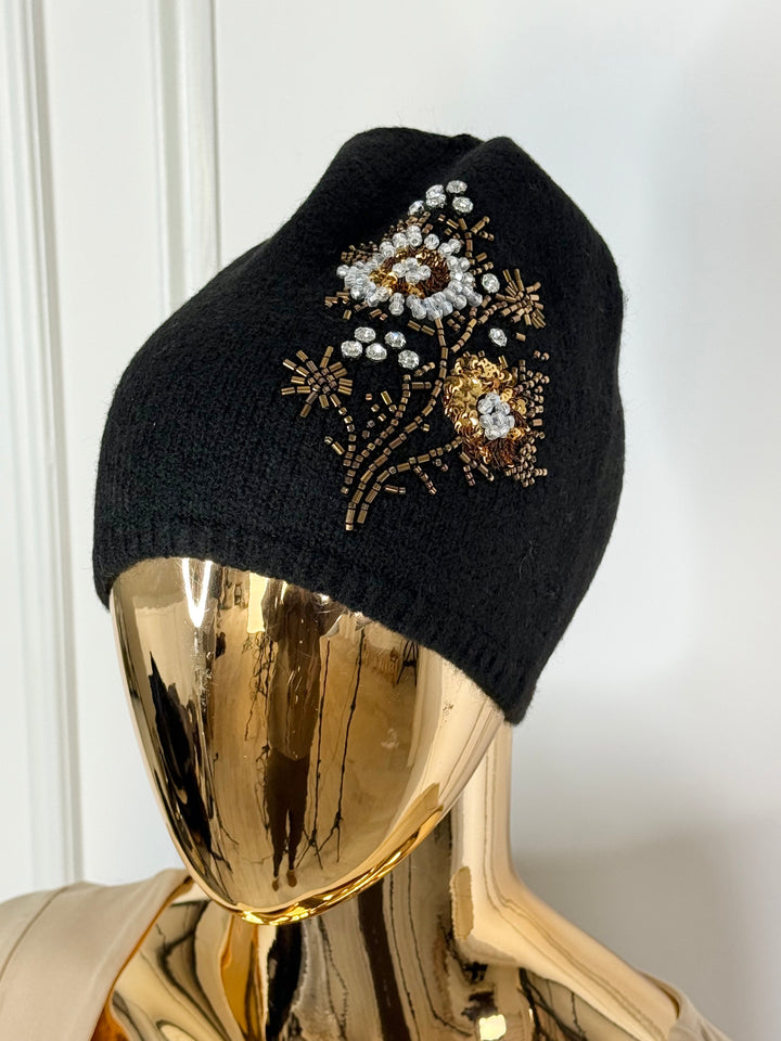 Embellished Beenie Hat (4 Colours)