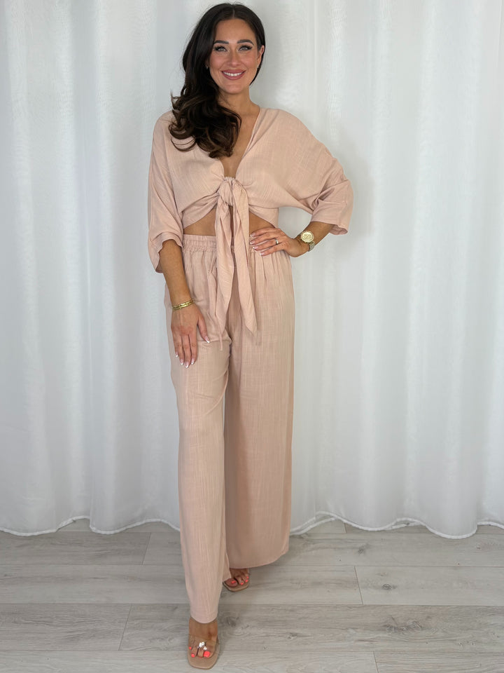 Tie Up Top & Trouser Co-ord (5 Colours)