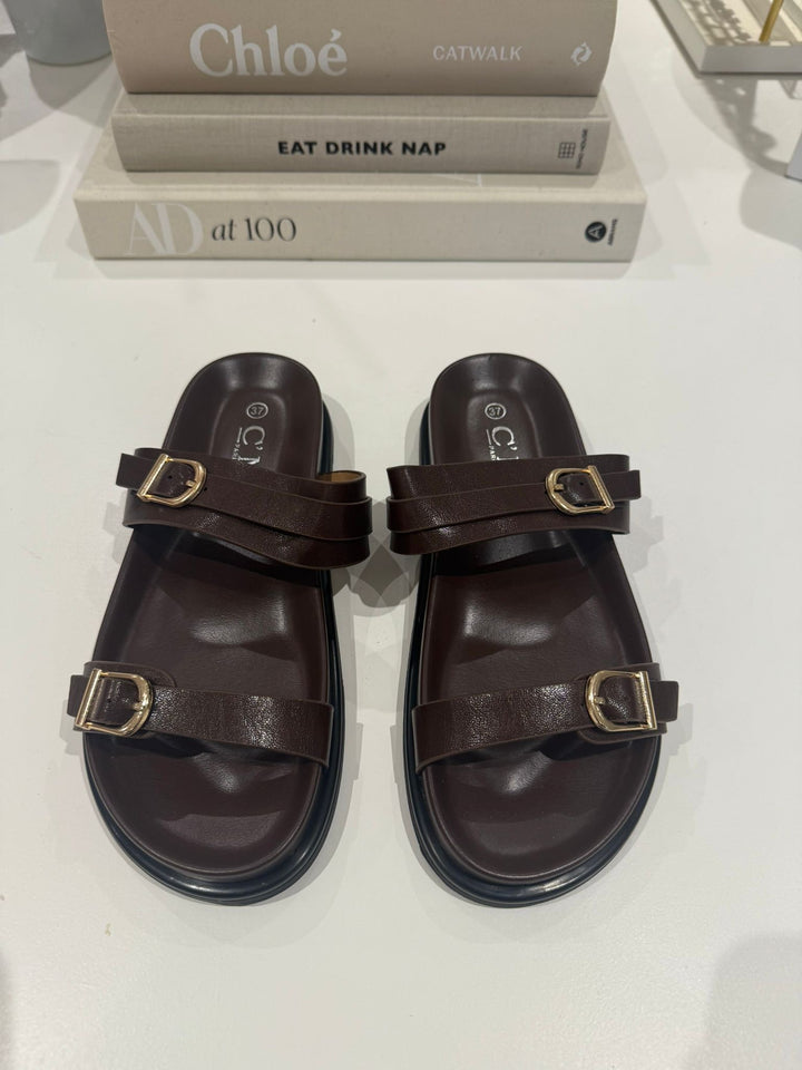 Double Buckle Sandal (3 Colours)