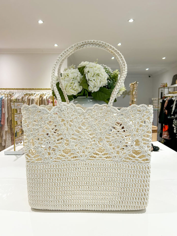 Woven Detailed Beach Bag (2 Colours)