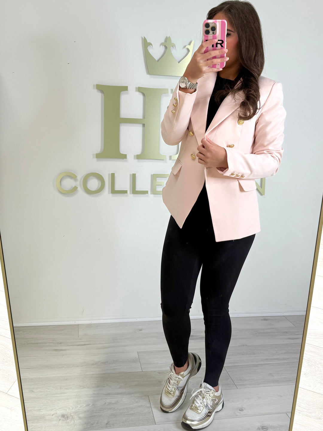 Gold Button Double Breasted Blazer (4 Colours)