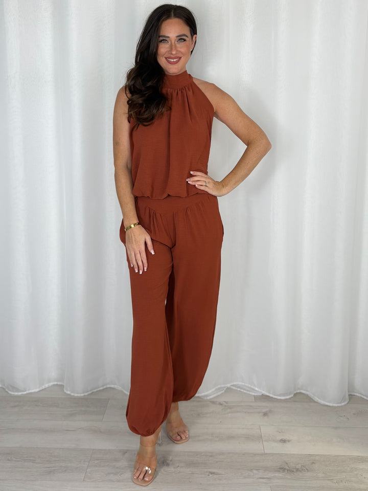 Halter Neck Trouser Co-Ord (8 Colours)