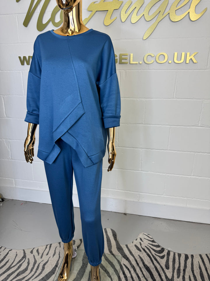 Cross Front Detail Cuffed Tracksuit ( 7 Colour)