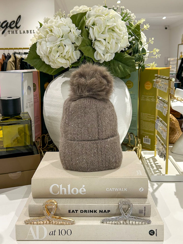 Scattered Sequin Bobble Hat (6 Colours)