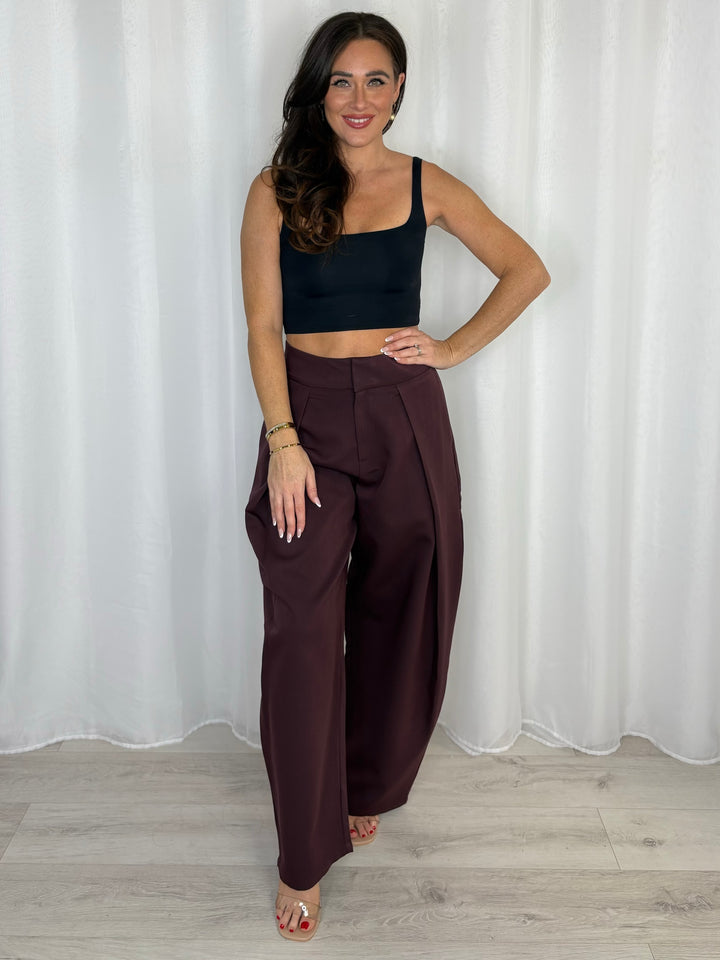 Barrel Leg Tailored Trouser (2 Colours)
